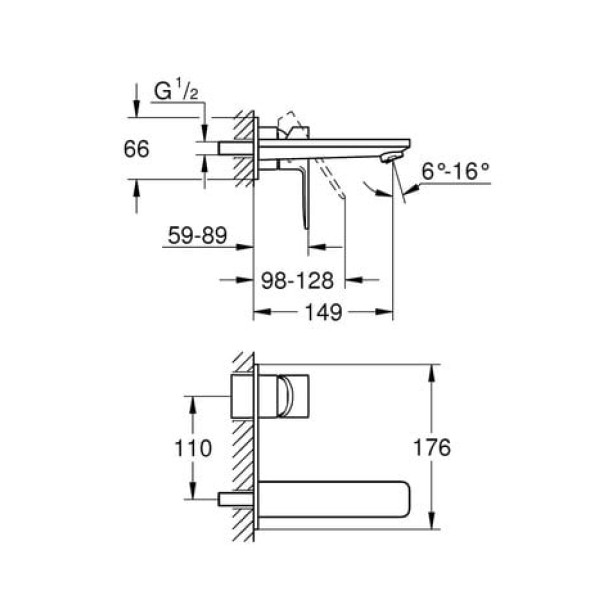 Смеситель для раковины Grohe Lineare M-Size 19409001