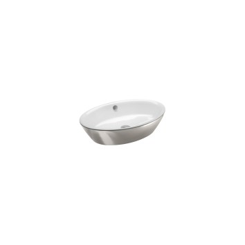 Керамическая раковина 60 см Catalano Gold&Silver, silver/white