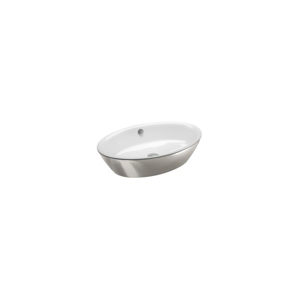 Керамическая раковина 60 см Catalano Gold&Silver, silver/white