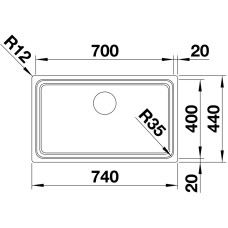 Мойка для кухни Blanco Etagon 700-U  524270
