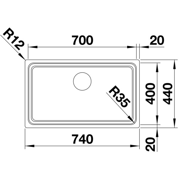 Мойка для кухни Blanco Etagon 700-U  524270