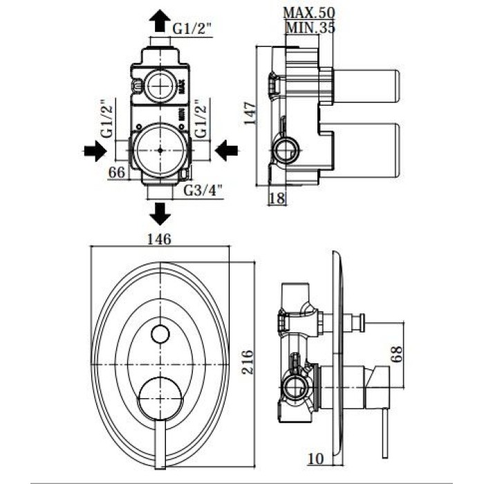Смеситель Paffoni Berry (BR015CR) Смеситель Paffoni Berry (BR015CR)