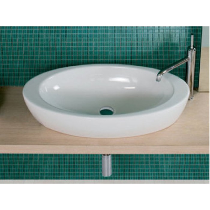 Керамическая раковина 75 см Hatria Nido, белый (Y0R201)