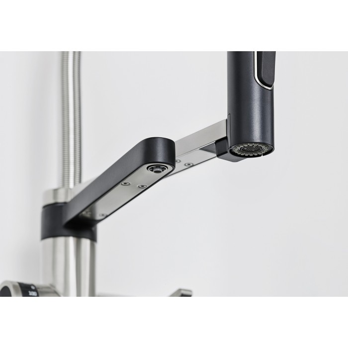 Смеситель кухонный Blanco Evol-S Pro Filter нержавіюча сталь (без фільтру) 526276