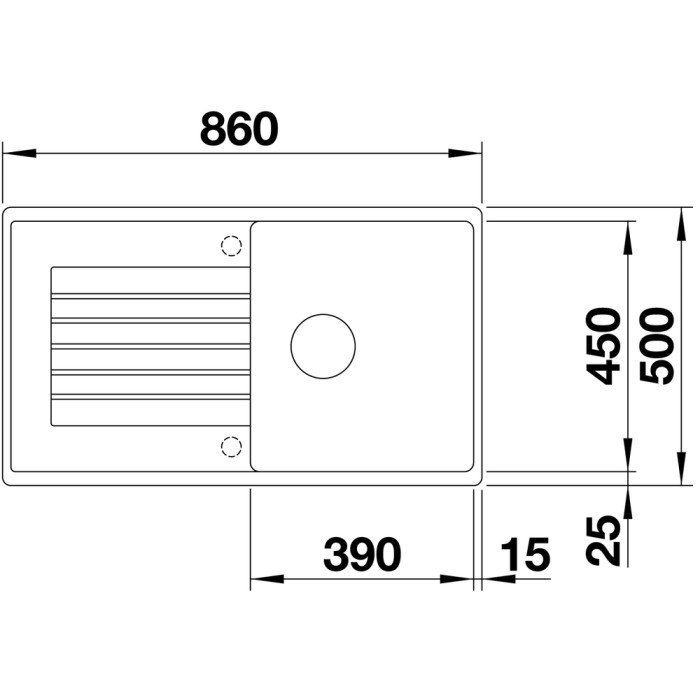 Мойка для кухни Blanco Zia 5 S темная скала 520512