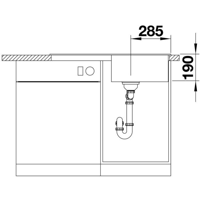 Мойка для кухни Blanco Zia 5 S темная скала 520512