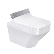 Подвесной унитаз безободковый с крышкой Duravit Rimless DuraStyle SensoWash 631001002000300