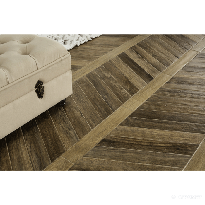 Керамогранит RONDINE Vintage VNTG BRUNE CHEVRON 10×407×75