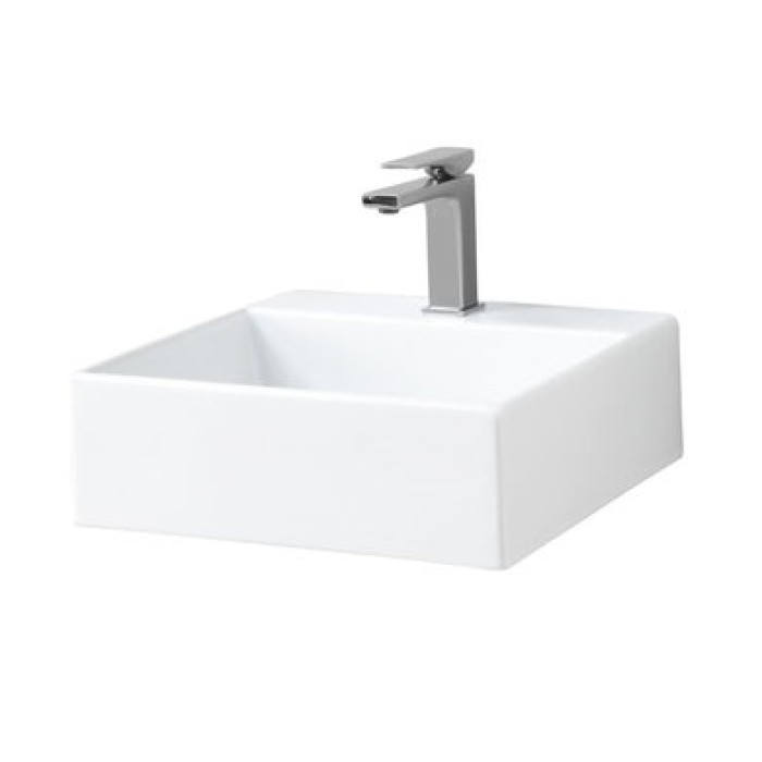 Керамическая раковина 40 см Artceram Quadro, white glossy (QUL005 01;00)