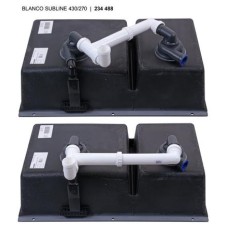 Мойка для кухни Blanco Subline 430/270-U черный  525991
