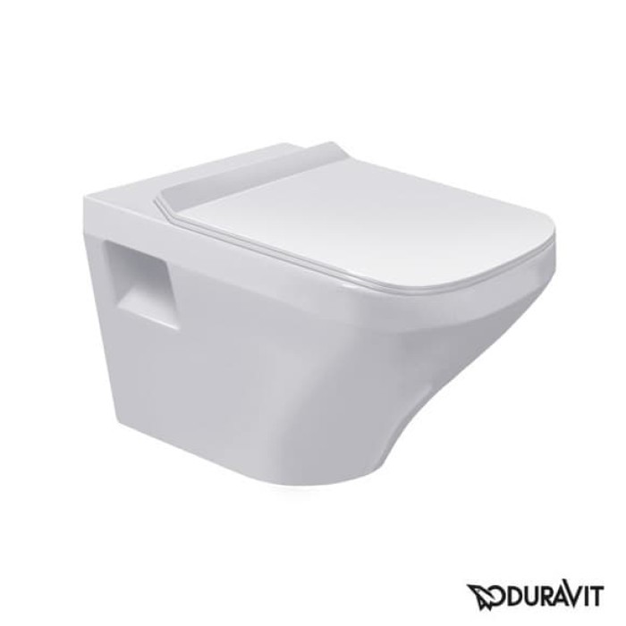 Плитка керамогранит Подвесной безободковый унитаз Duravit Rimless DuraStyle 2538090000 для пола