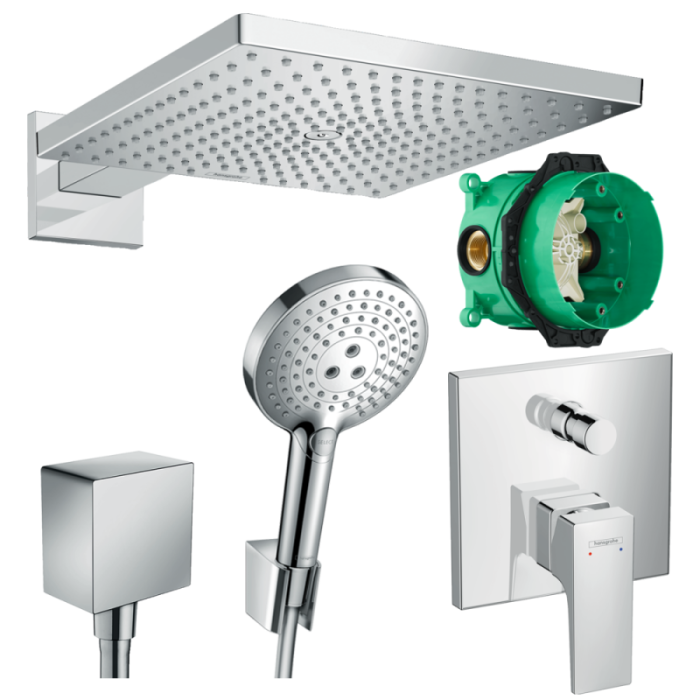 Плитка керамогранит Душевая система Hansgrohe Metropol Raindance 23854000 для пола