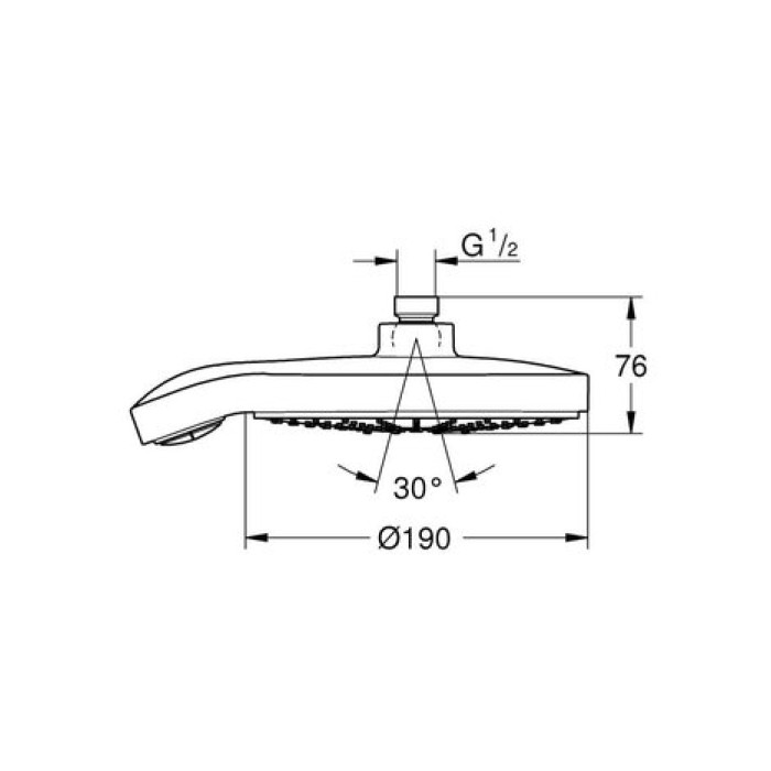 Верхний душ Grohe Power& Soul Cosmopolitan 27764LS0 Верхний душ Grohe Power& Soul Cosmopolitan 27764LS0