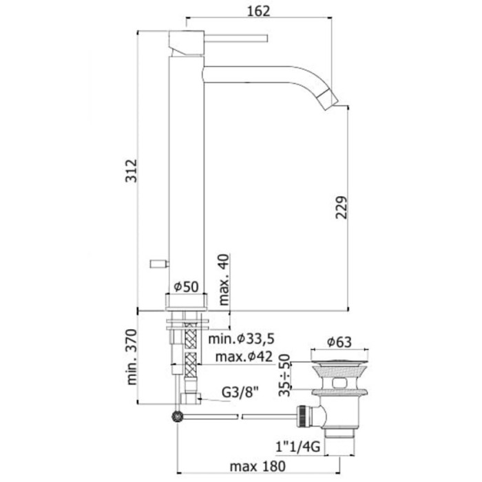 Смеситель для раковины Paffoni Light (LIGX085CR) Смеситель для раковины Paffoni Light (LIGX085CR)