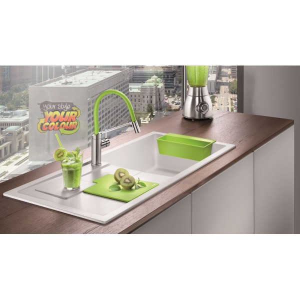 Мойка для кухни Blanco Sity XL 6 S белый-киви  525063