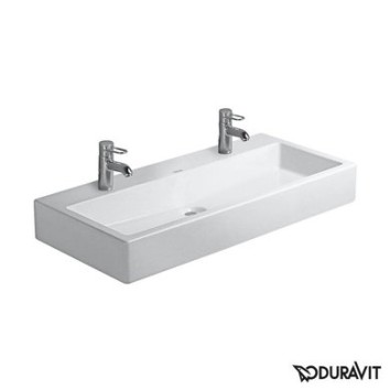 Керамическая раковина 100 см Duravit Vero, белая 0454100072