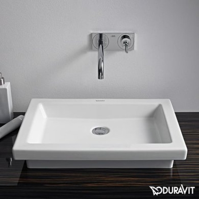 Плитка керамогранит Керамическая раковина шлифованная 58 см Duravit 2nd floor 0317580000 для пола