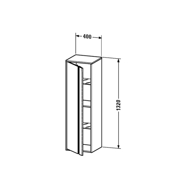 Duravit Ketho Пенал арт.KT1257L1818 в интернет-магазине «Estet Room»