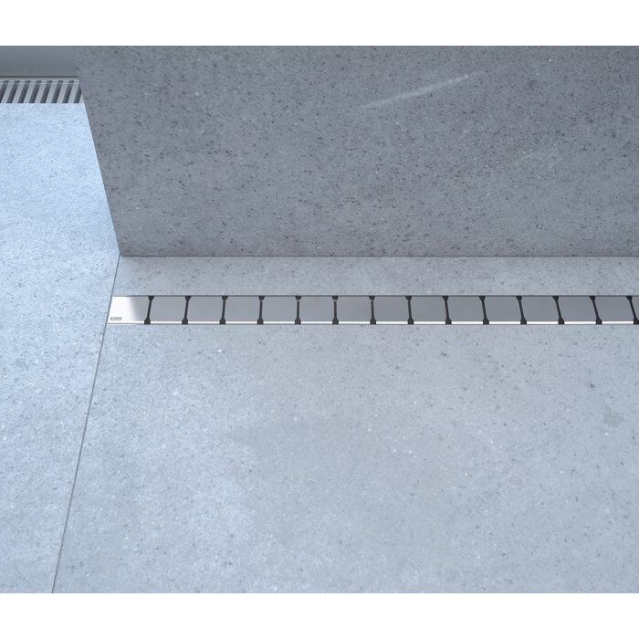 Плитка керамогранит Душовий канал Ravak 10° 750 - нержавеющая сталь для пола