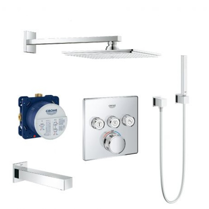 Плитка керамогранит Grohe Grohtherm SmartControl Душевая система с Rainshower Allure 230 (34506SC2) для пола