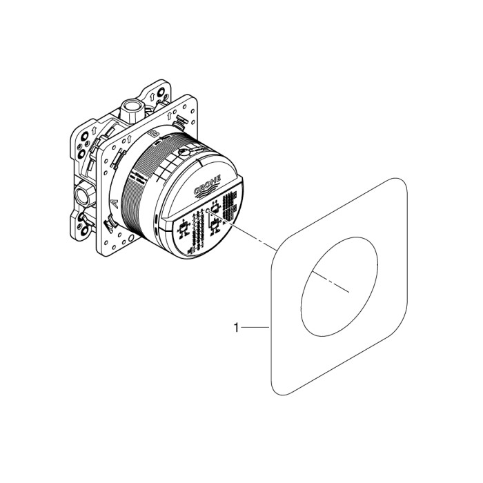 Плитка керамогранит Grohe Grohtherm SmartControl Cube (34606SC0) для пола Плитка керамогранит Grohe Grohtherm SmartControl Cube (34606SC0) для пола