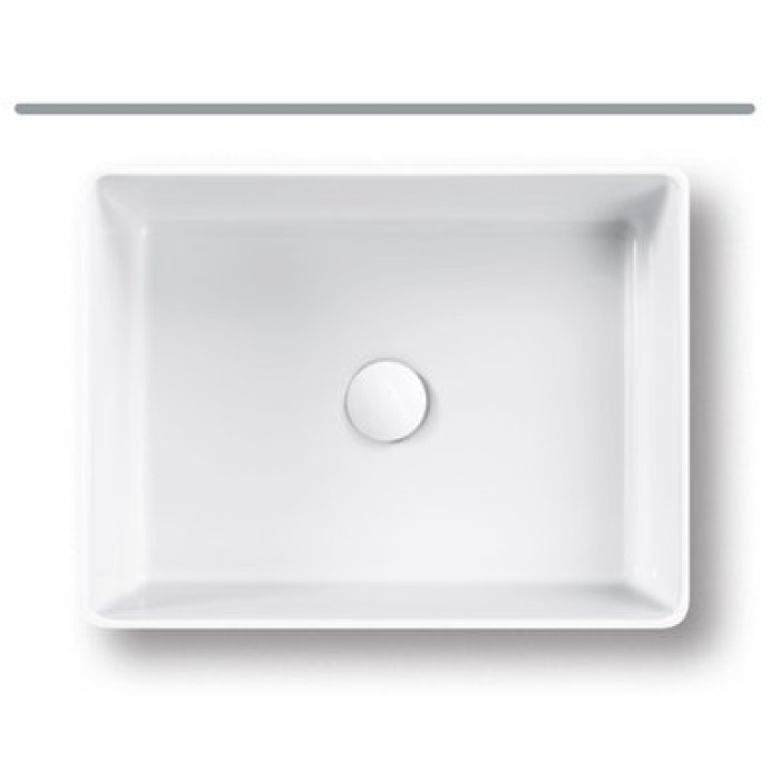 Керамическая раковина 50 см Hatria Happy Hour Slim 11:00s, белый (Y1VH01)