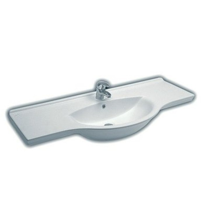 Керамическая раковина 120 см Hatria Sophie, белый (Y0HE01)