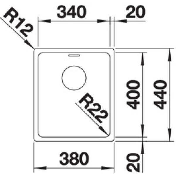 Мойка для кухни Blanco Andano 340-IF  522953