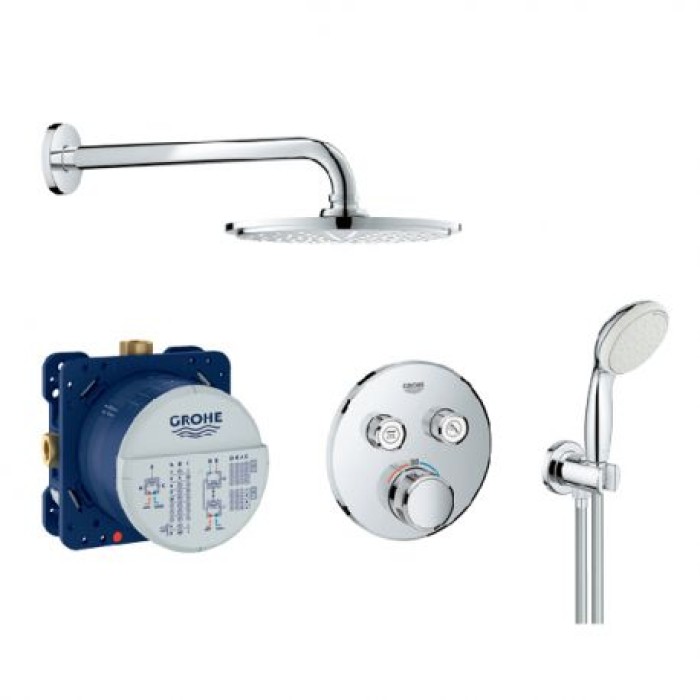 Плитка керамогранит Grohe Grohtherm SmartControl Душевая система скрытого монтажа 3461400A для пола