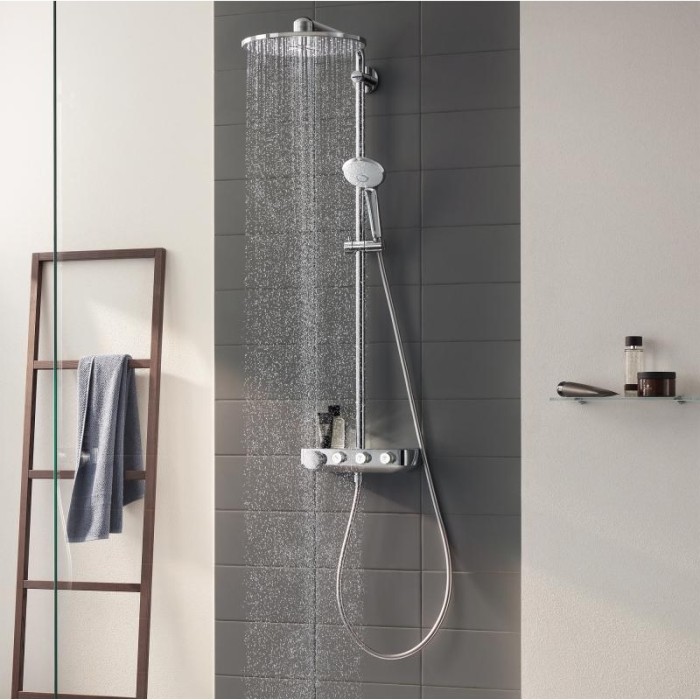 Плитка керамогранит Grohe Euphoria Smart Control System 310 Duo Душевая система с термостатом 26507000 для пола