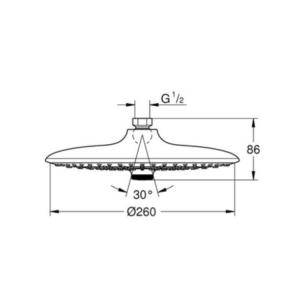 Верхний душ Grohe Euphoria 260 26456000