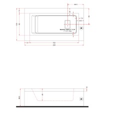 Gruppo Treesse Fusion 220 Ванна в современном стиле 220x120xh67 см