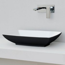 Керамическая раковина 60 см Artceram Jazz, white glossy/black bicolor (JZL002 01;50)