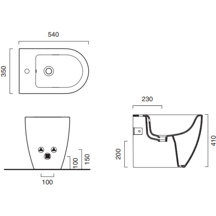 Биде Catalano Sfera Биде Catalano Sfera