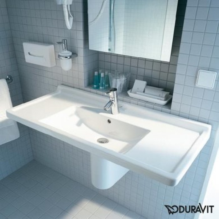 Плитка керамогранит Керамическая раковина 105 см Duravit Starck 3 0304100000 для пола