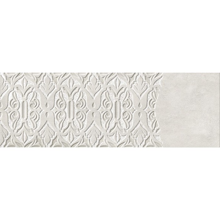 Плитка IBERO Cromat One DECOR POSITIVE WHITE REC-BIS 12×1200×400 под бетон