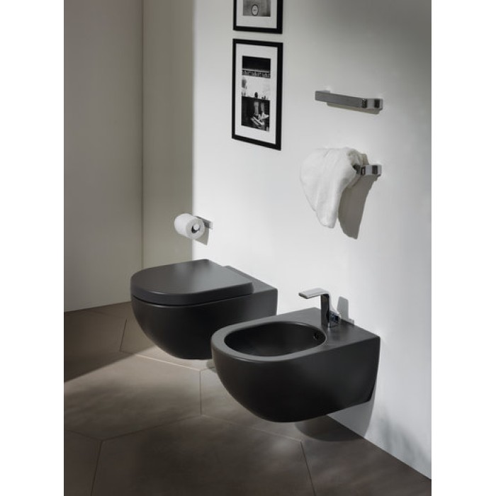 Унитаз подвесной безободковый Flaminia APP goclean AP118G NERO MATT GRAPHITE