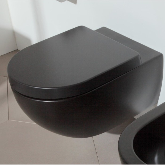 Унитаз подвесной безободковый Flaminia APP goclean AP118G NERO MATT GRAPHITE