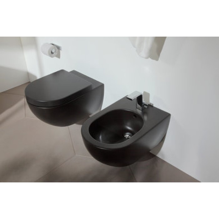 Унитаз подвесной безободковый Flaminia APP goclean AP118G NERO MATT GRAPHITE