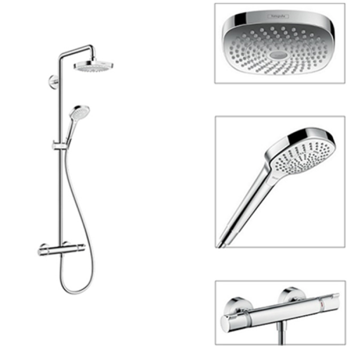Душевая система Hansgrohe Croma Select E 180 2 jet (27256400)