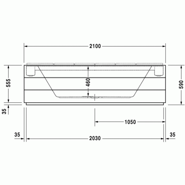 Sundeck ванна прямоугольная 205,5 см 700128000000000 в интернет-магазине «Estet Room»