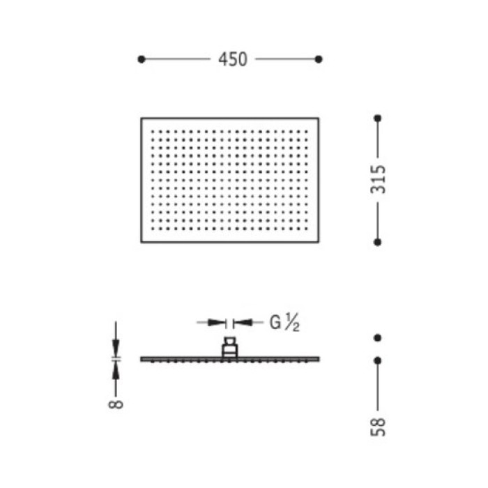 Верхний душ Tres Showers Head 29963203