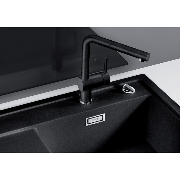 Смеситель кухонный Blanco LINUS - S SILGRANIT черный 526148