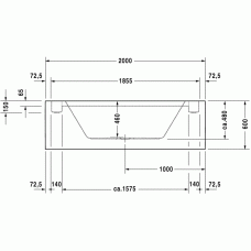 Sundeck ванна прямоугольная 185,5 см 700065000000000 в интернет-магазине «Estet Room»
