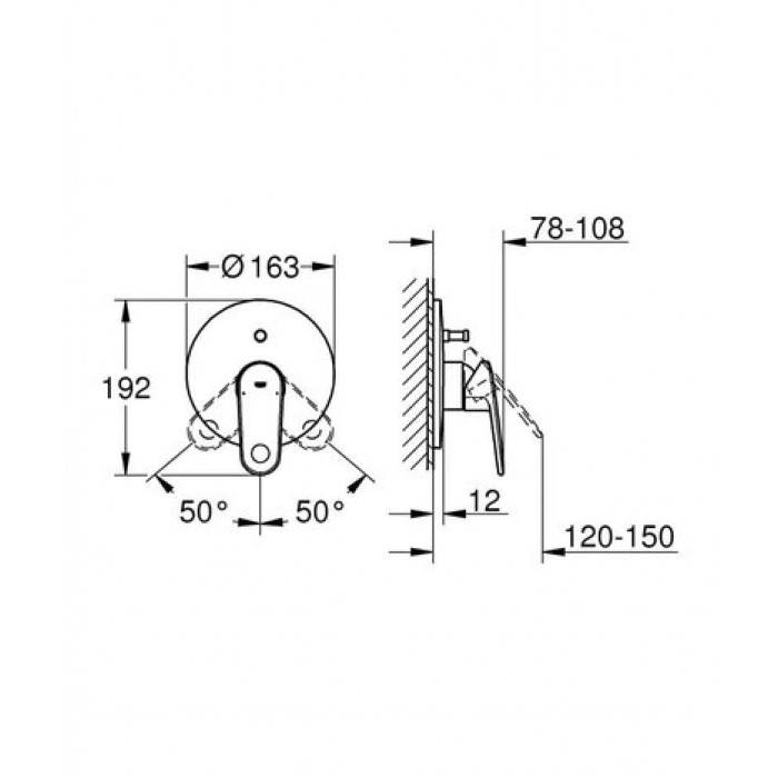 Смеситель для ванны Grohe Europlus 19536002