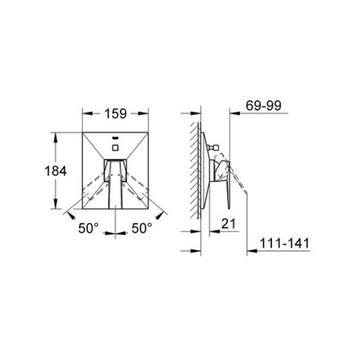 Смеситель для ванны Grohe Allure Brilliant 19785000