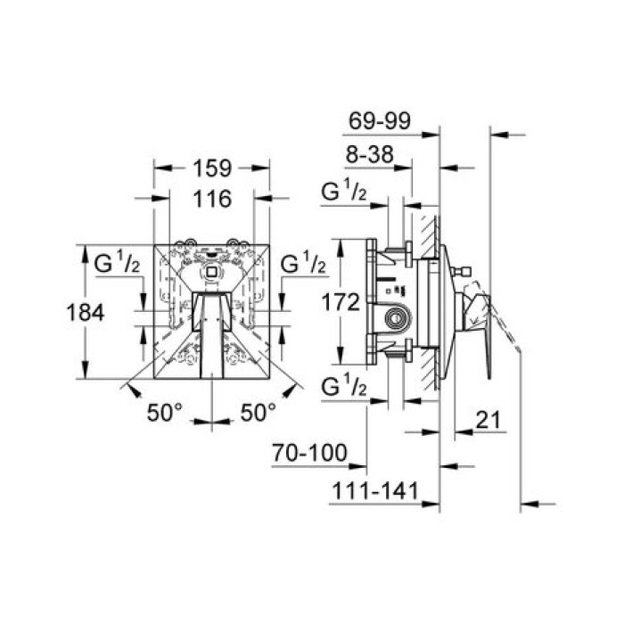Смеситель для ванны Grohe Allure Brilliant 19785000