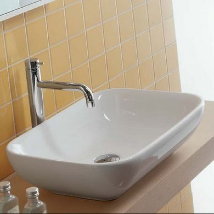 Керамическая раковина 55 см Hatria Happy Hour 17:00, белый (Y0QQ01)