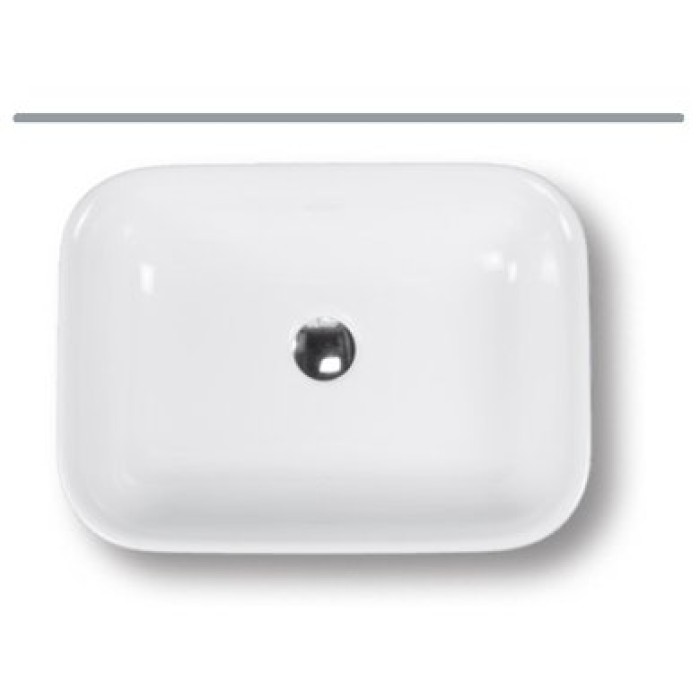 Керамическая раковина 55 см Hatria Happy Hour 17:00, белый (Y0QQ01) Керамическая раковина 55 см Hatria Happy Hour 17:00, белый (Y0QQ01)