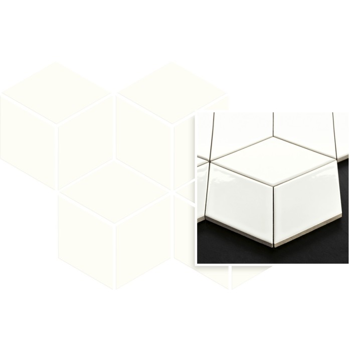 Плитка Paradyz UNIWERSALNA MOZAIKA BIANCO ROMB HEXAGON
